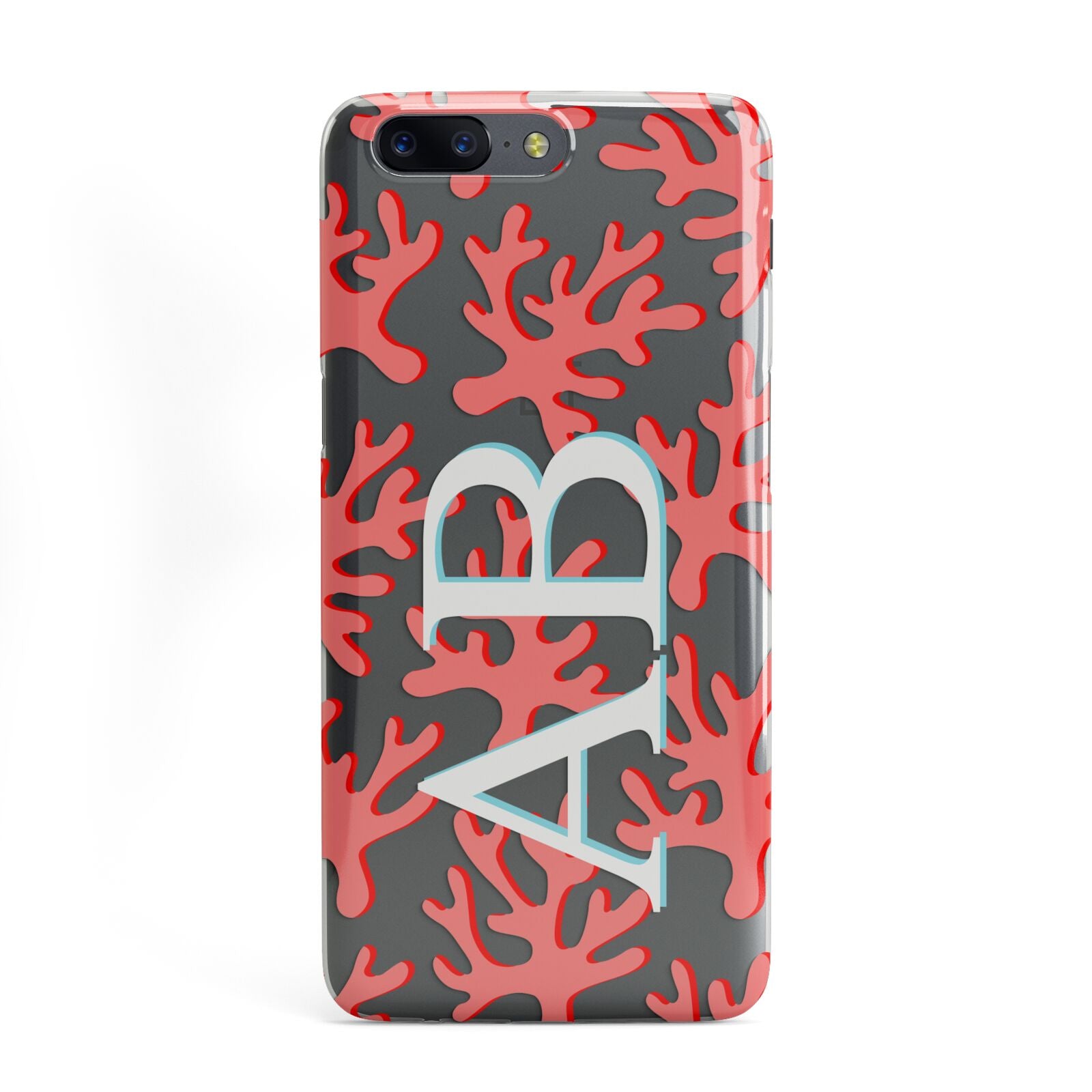 Custom Coral Initials OnePlus Case