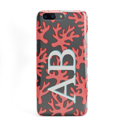 Custom Coral Initials OnePlus Case