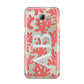 Custom Coral Initials Samsung Galaxy A8 2016 Case