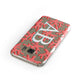 Custom Coral Initials Samsung Galaxy Case Front Close Up