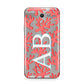 Custom Coral Initials Samsung Galaxy J7 2017 Case