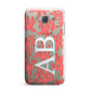 Custom Coral Initials Samsung Galaxy J7 Case