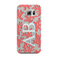 Custom Coral Initials Samsung Galaxy S6 Edge Case