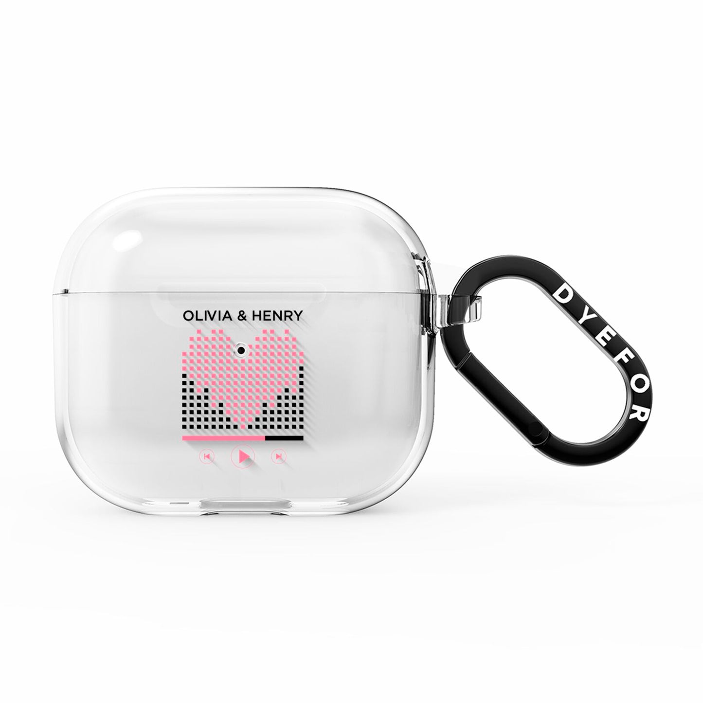Custom Couples Music AirPods Clear Case 3rd Gen