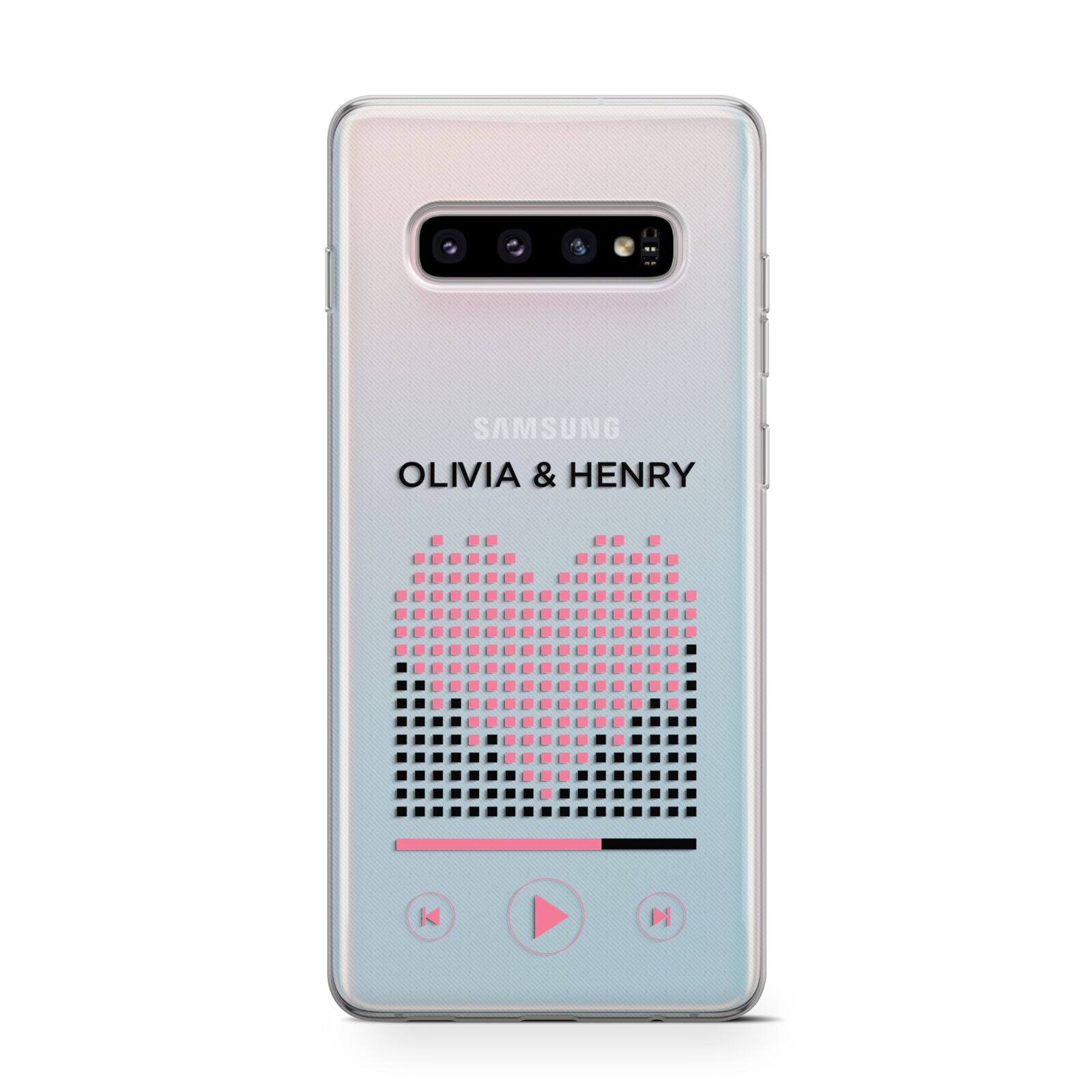 Custom Couples Music Samsung Galaxy S10 Case