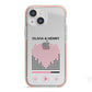 Custom Couples Music iPhone 13 Mini TPU Impact Case with Pink Edges