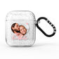 Custom Couples Photo AirPods Glitter Case