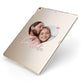 Custom Couples Photo Apple iPad Case on Gold iPad Side View