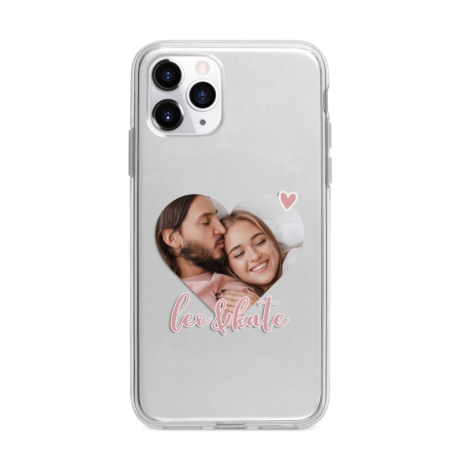 Custom Couples Photo Apple iPhone 11 Pro Max in Silver with Bumper Case