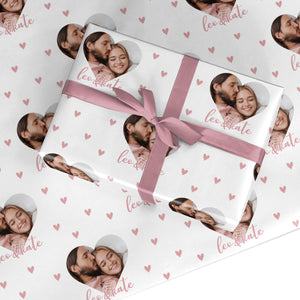 Custom Couples Photo Wrapping Paper