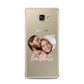 Custom Couples Photo Samsung Galaxy A7 2016 Case on gold phone