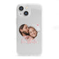 Custom Couples Photo iPhone 13 Mini Clear Bumper Case