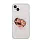 Custom Couples Photo iPhone 14 Plus Clear Tough Case Starlight