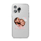Custom Couples Photo iPhone 14 Pro Max Clear Tough Case Silver
