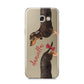 Custom Dachshund Samsung Galaxy A5 2017 Case on gold phone