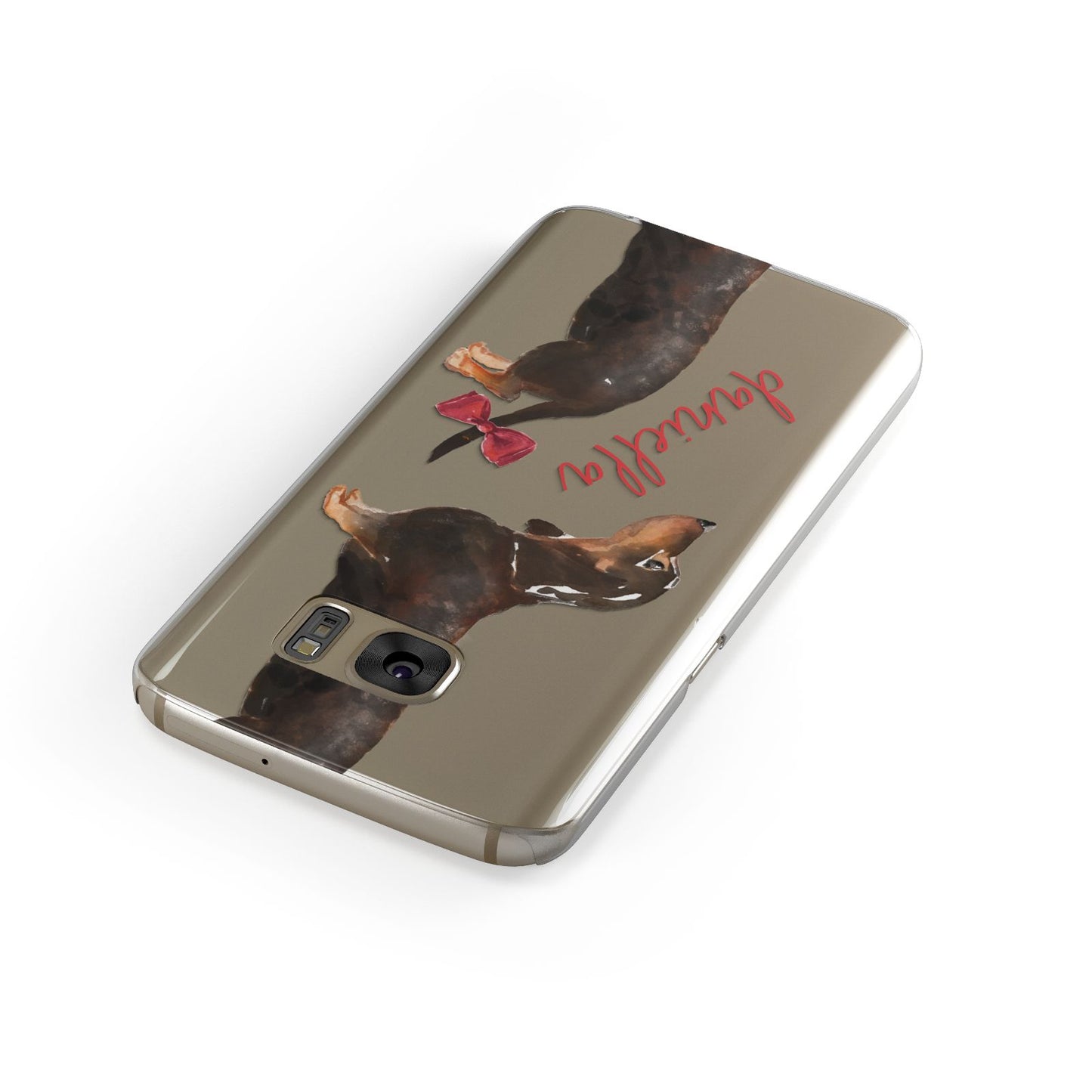 Custom Dachshund Samsung Galaxy Case Front Close Up