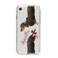 Custom Dachshund iPhone 8 Bumper Case on Silver iPhone