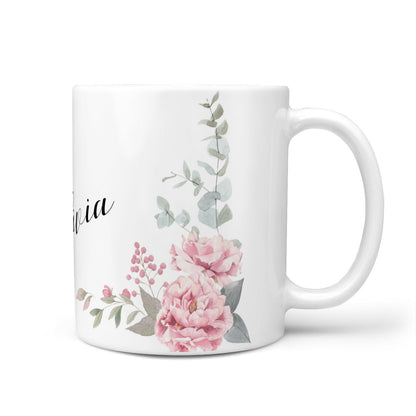 Custom Decorative Floral 10oz Mug