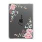 Custom Decorative Floral Apple iPad Grey Case