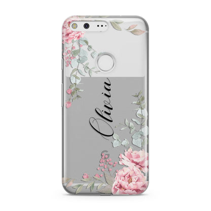 Custom Decorative Floral Google Pixel Case