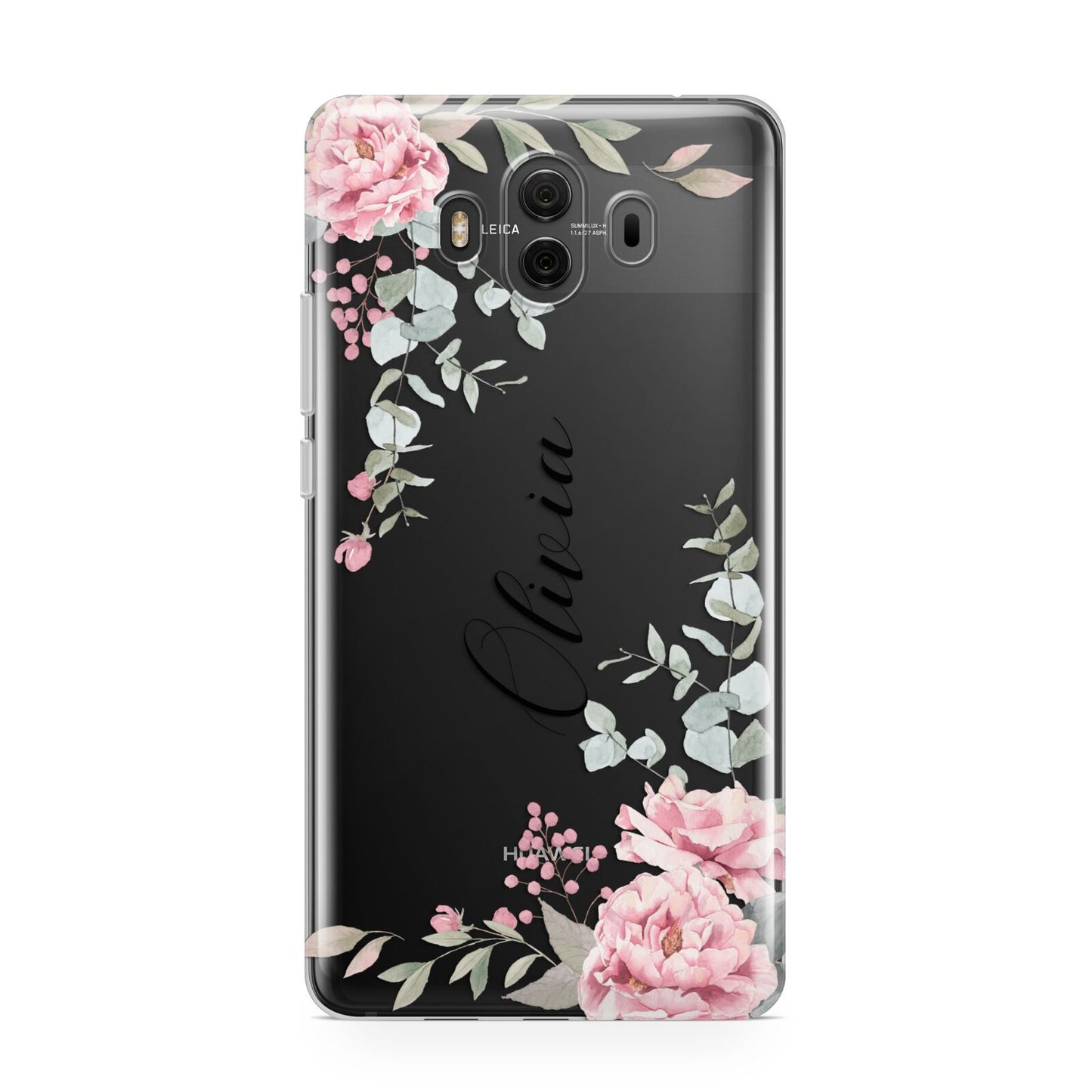 Custom Decorative Floral Huawei Mate 10 Protective Phone Case