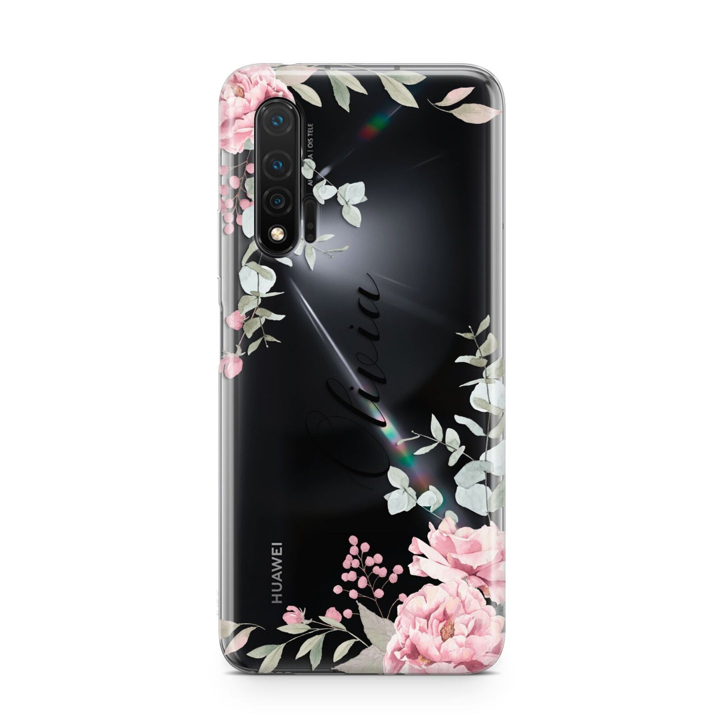 Custom Decorative Floral Huawei Nova 6 Phone Case