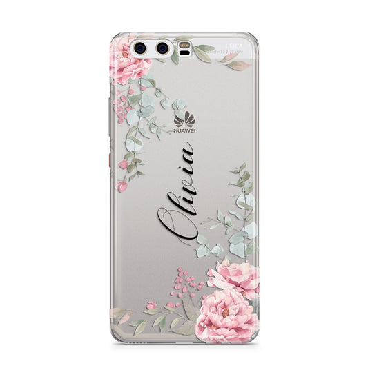 Custom Decorative Floral Huawei P10 Phone Case