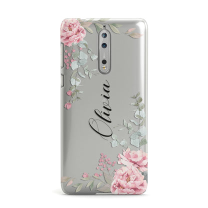 Custom Decorative Floral Nokia Case