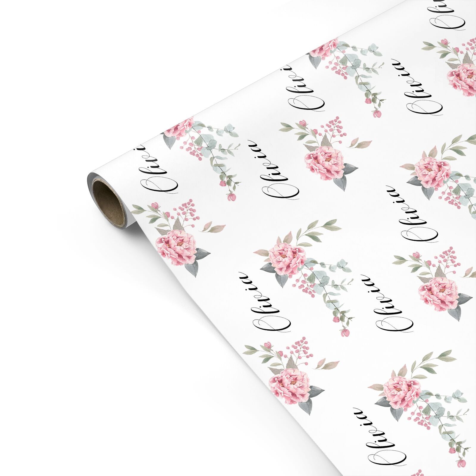 Custom Decorative Floral Personalised Gift Wrap