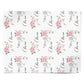 Custom Decorative Floral Personalised Wrapping Paper Alternative