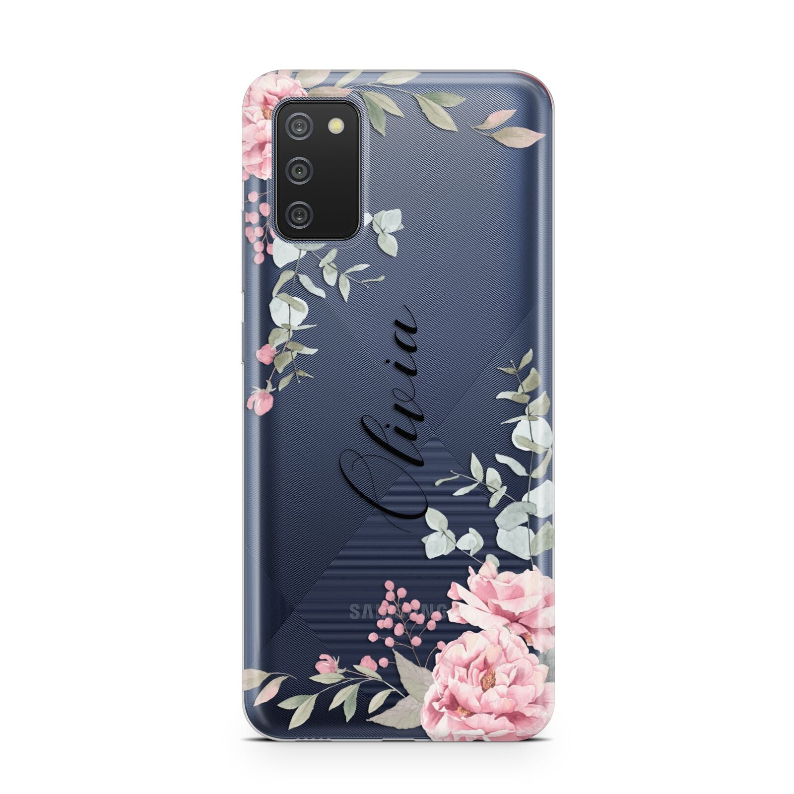 Custom Decorative Floral Samsung A02s Case