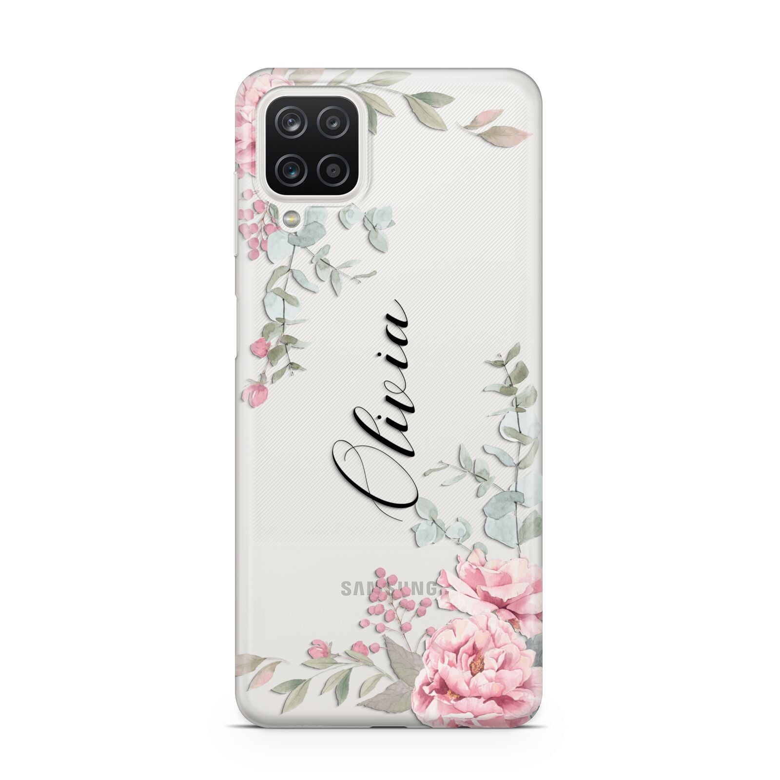 Custom Decorative Floral Samsung A12 Case