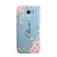 Custom Decorative Floral Samsung Galaxy A7 2017 Case