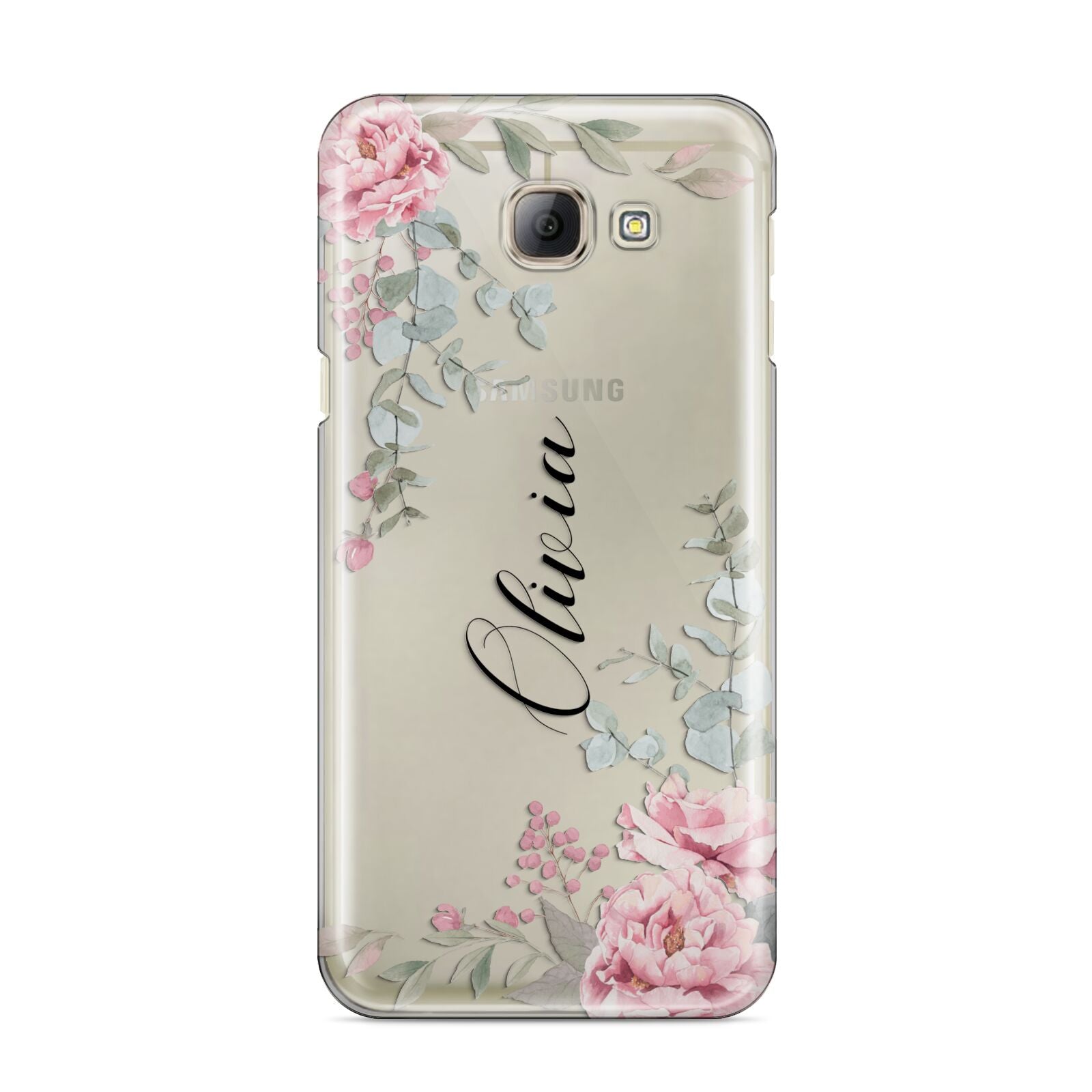 Custom Decorative Floral Samsung Galaxy A8 2016 Case