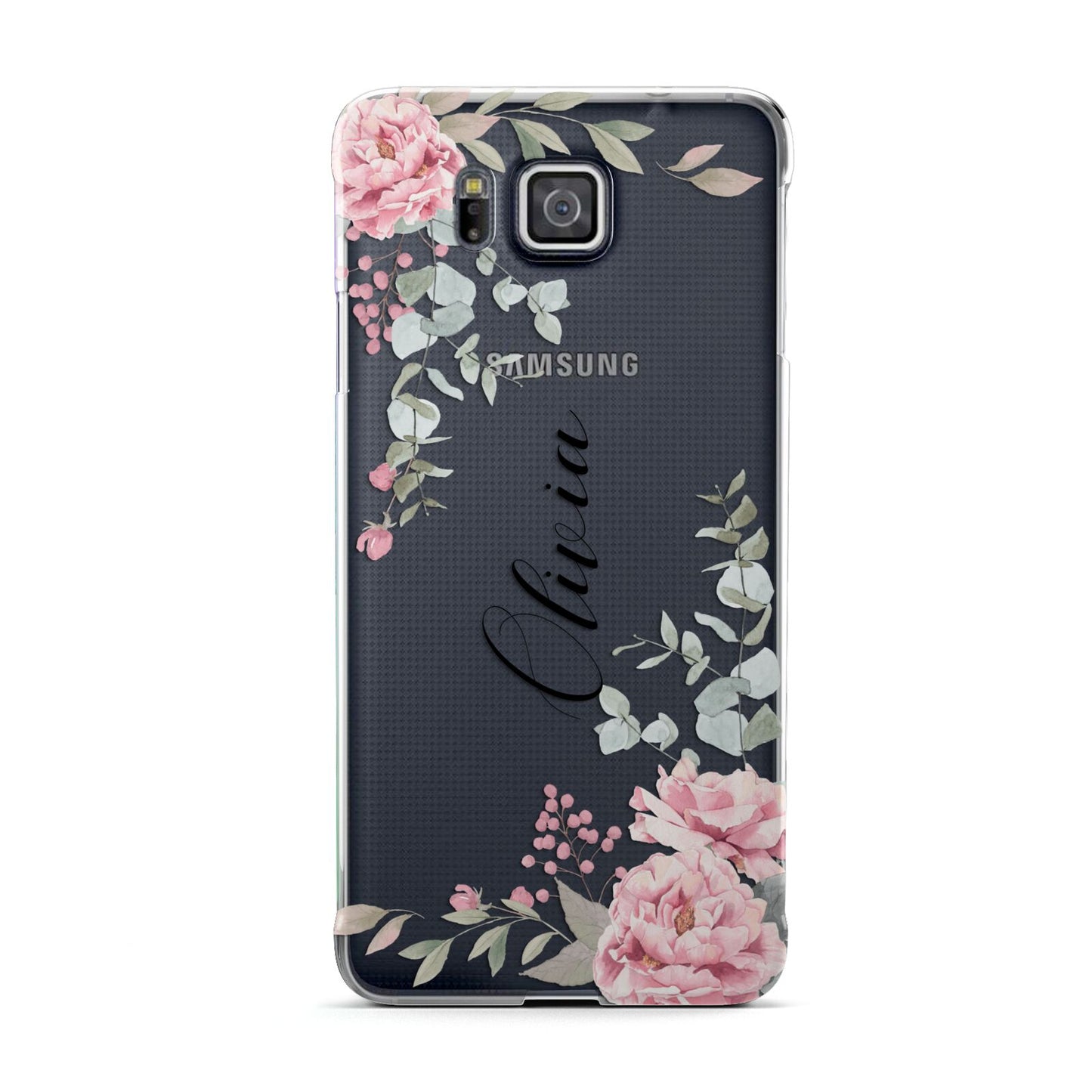 Custom Decorative Floral Samsung Galaxy Alpha Case