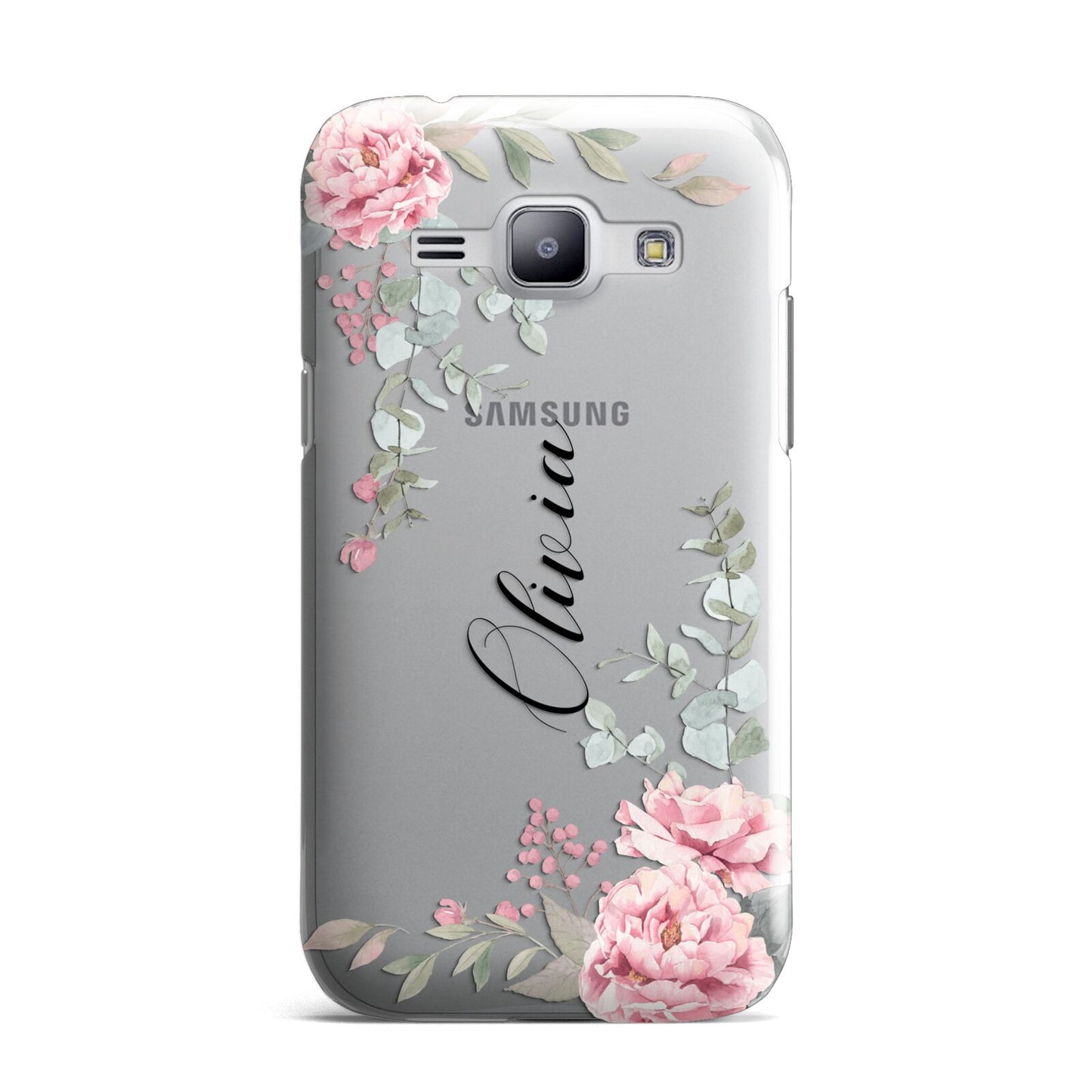 Custom Decorative Floral Samsung Galaxy J1 2015 Case