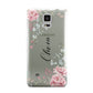 Custom Decorative Floral Samsung Galaxy Note 4 Case