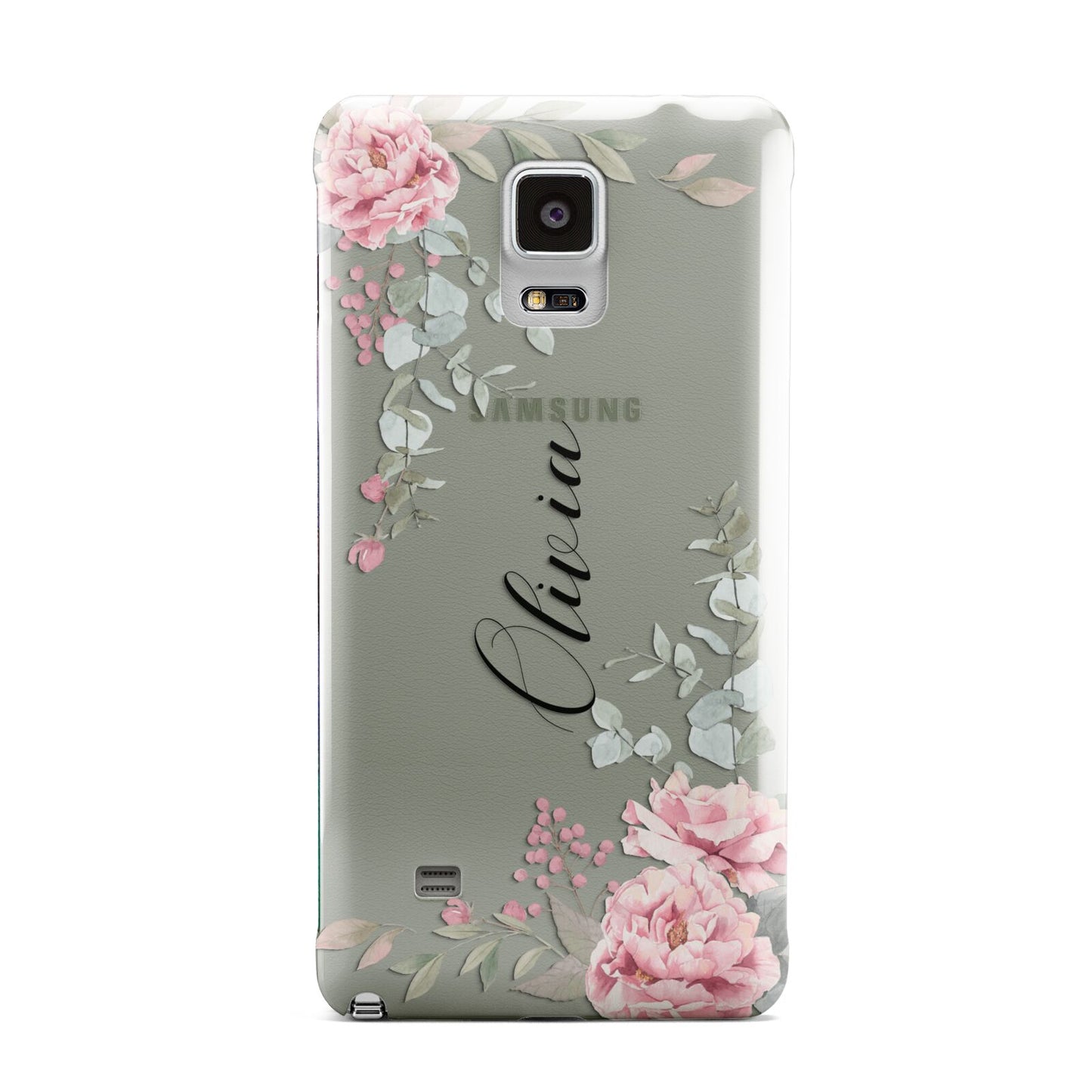Custom Decorative Floral Samsung Galaxy Note 4 Case