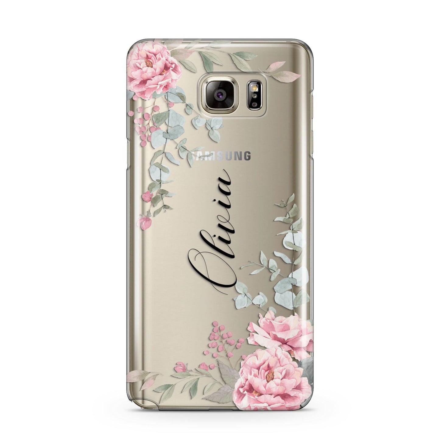 Custom Decorative Floral Samsung Galaxy Note 5 Case