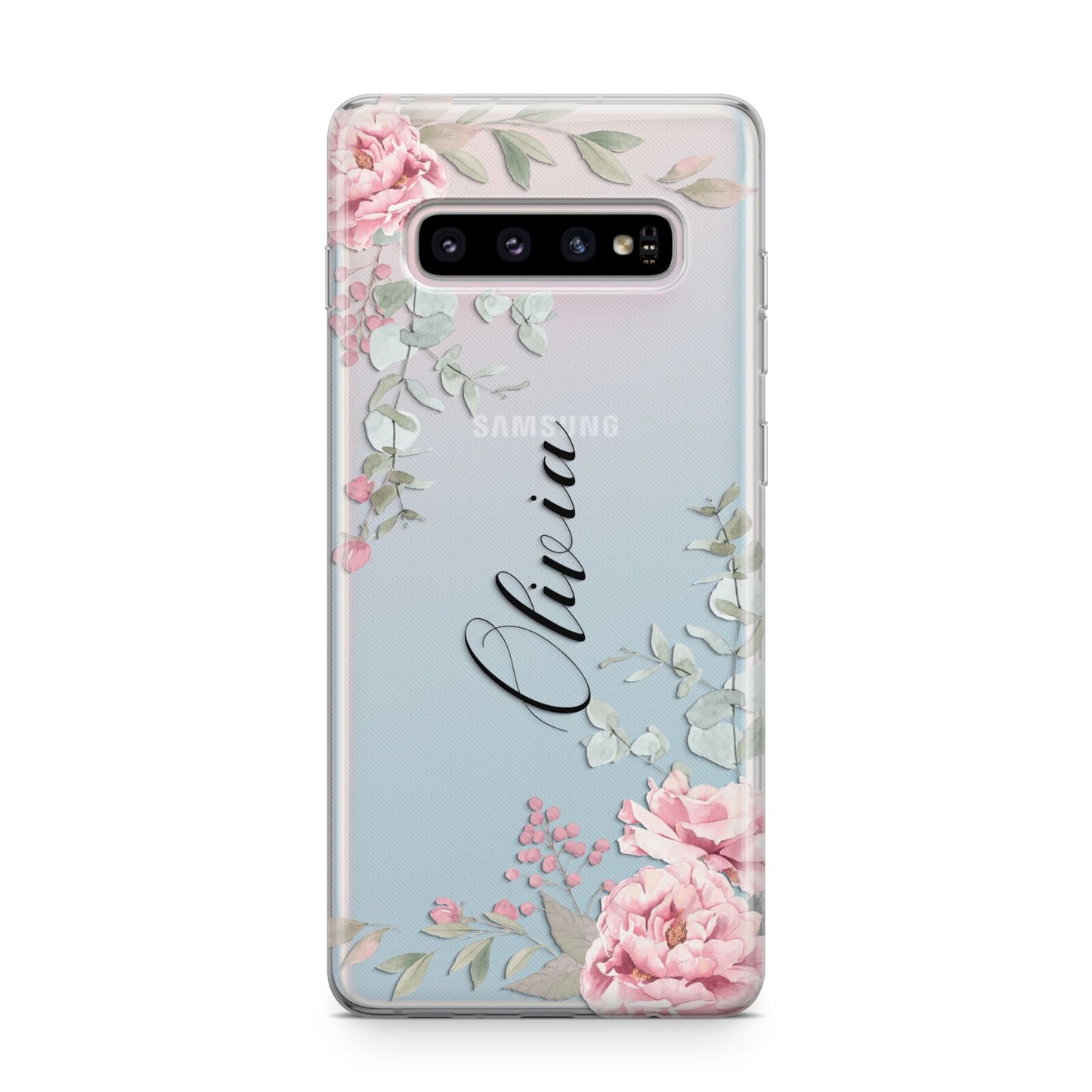 Custom Decorative Floral Samsung Galaxy S10 Plus Case