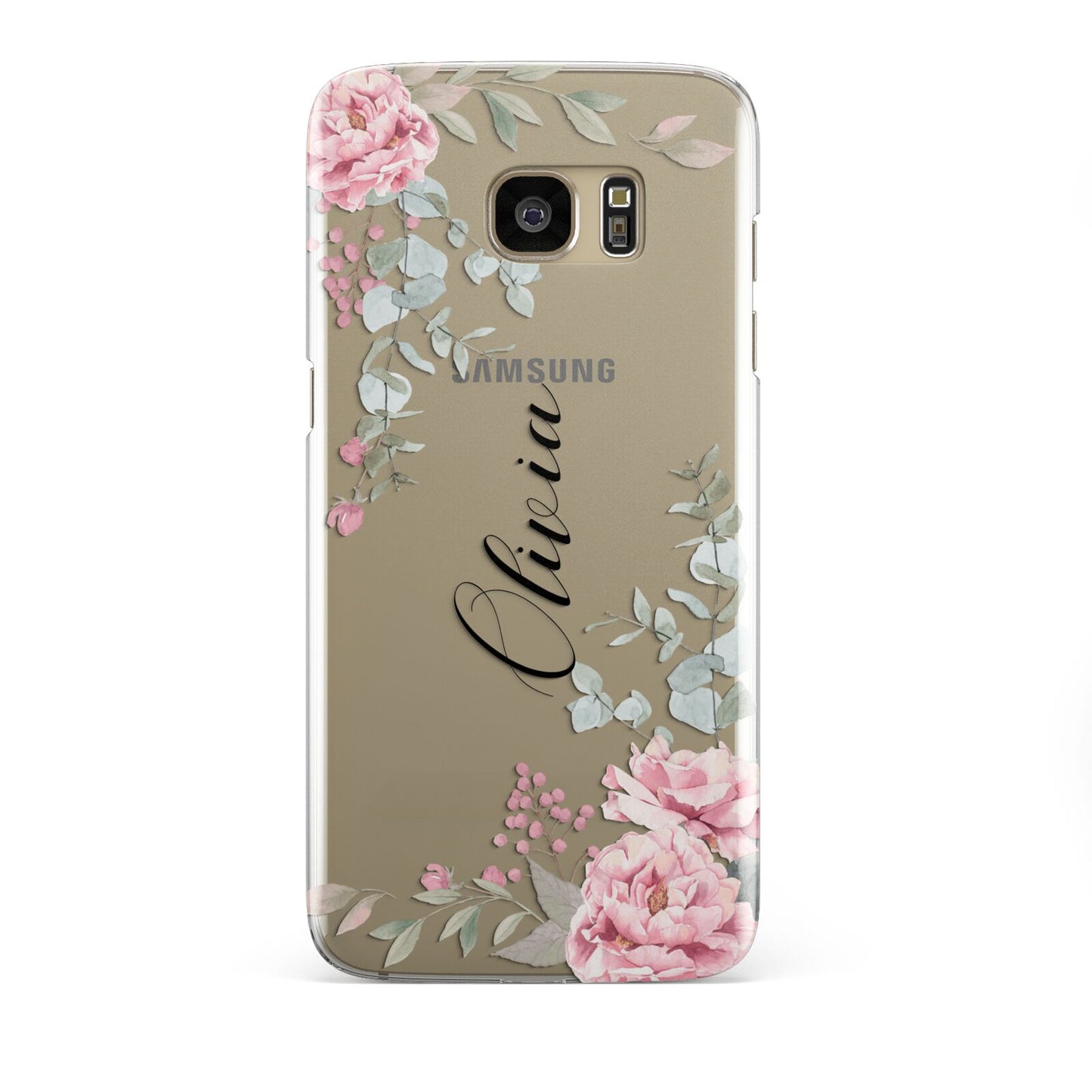 Custom Decorative Floral Samsung Galaxy S7 Edge Case