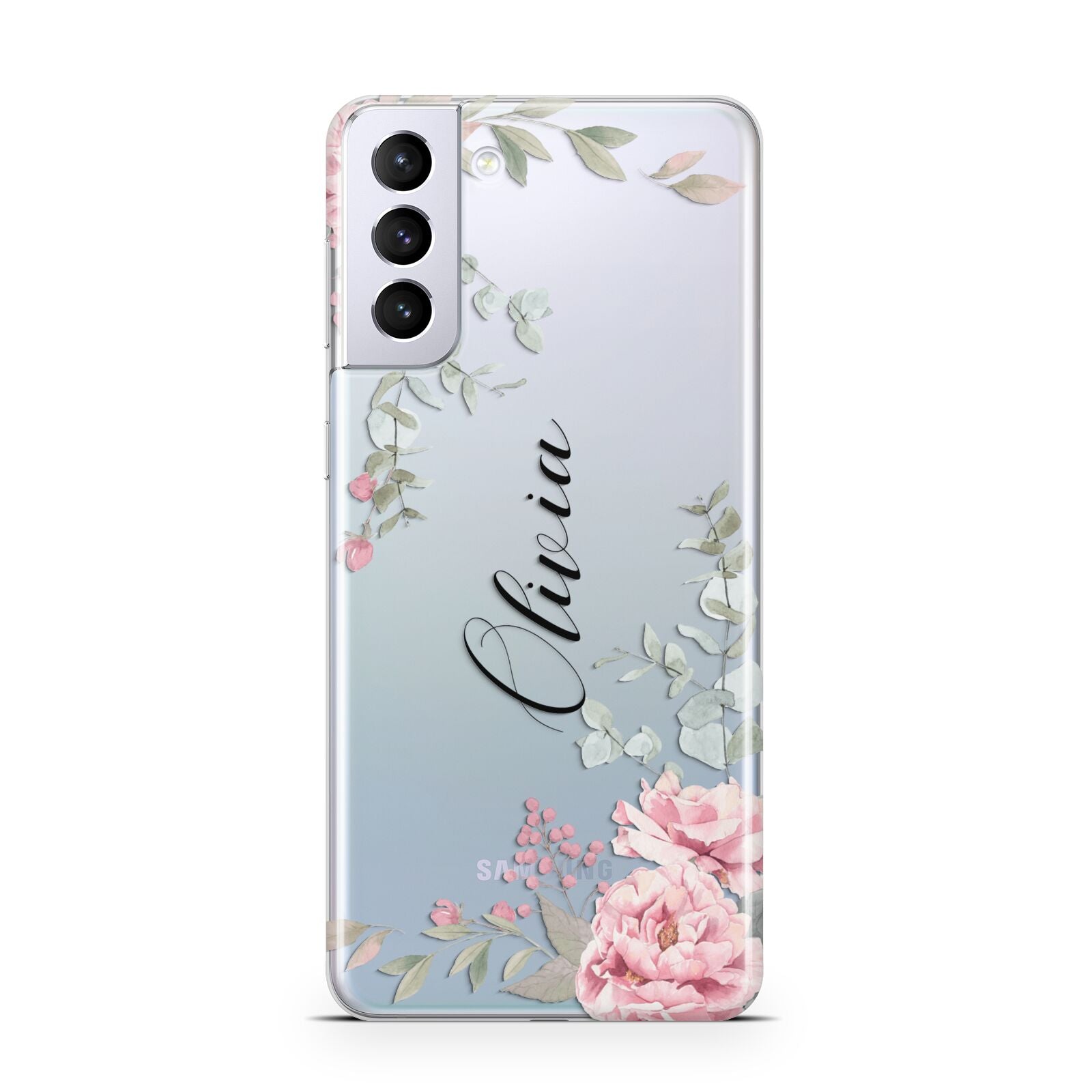 Custom Decorative Floral Samsung S21 Plus Phone Case