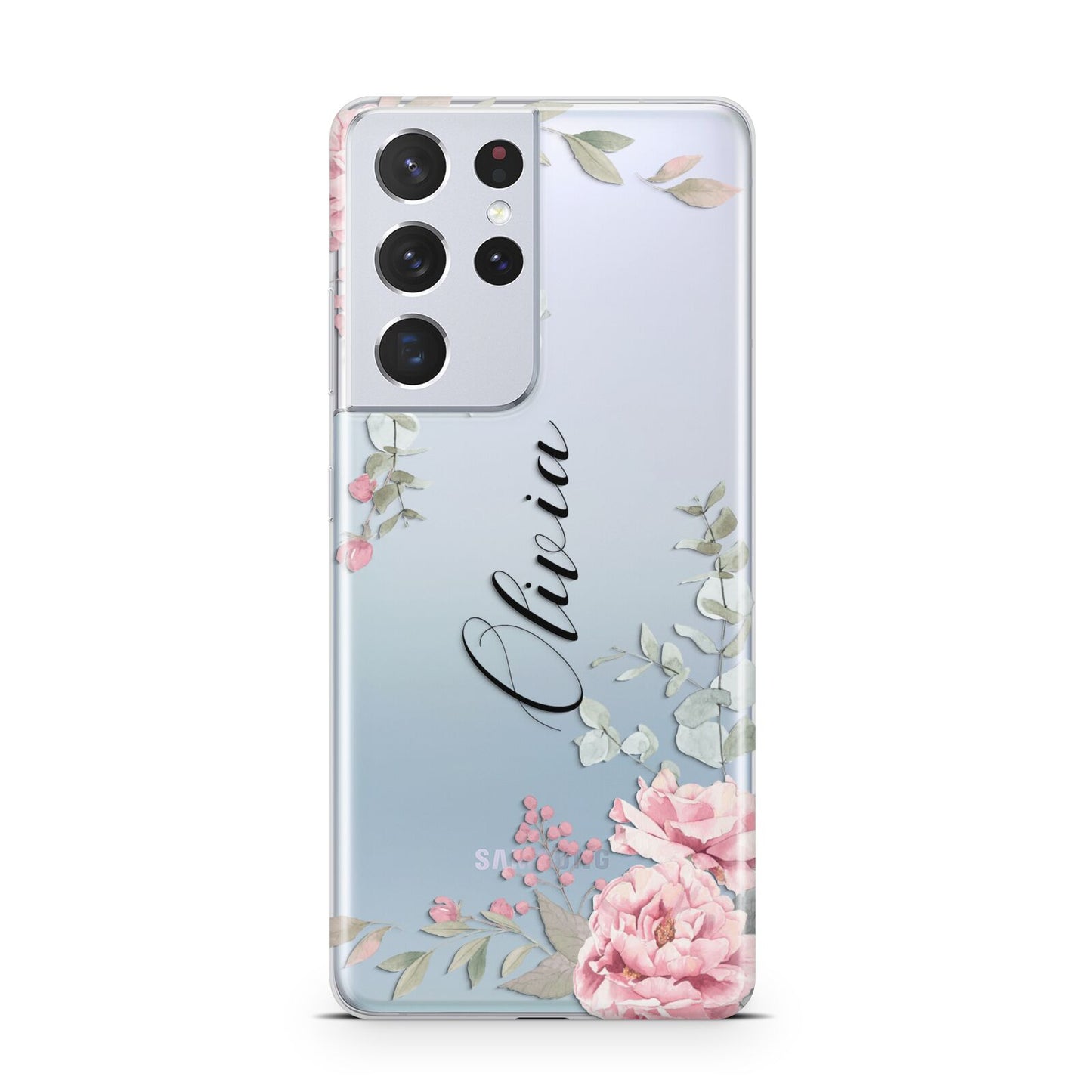 Custom Decorative Floral Samsung S21 Ultra Case