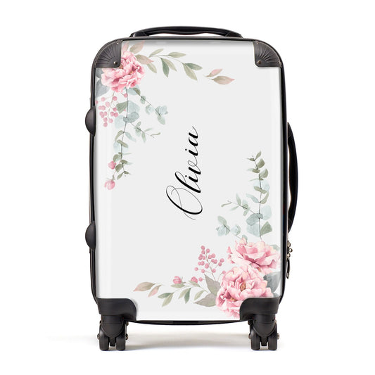 Custom Decorative Floral Suitcase