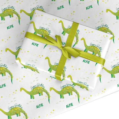 Custom Dinosaur Custom Wrapping Paper