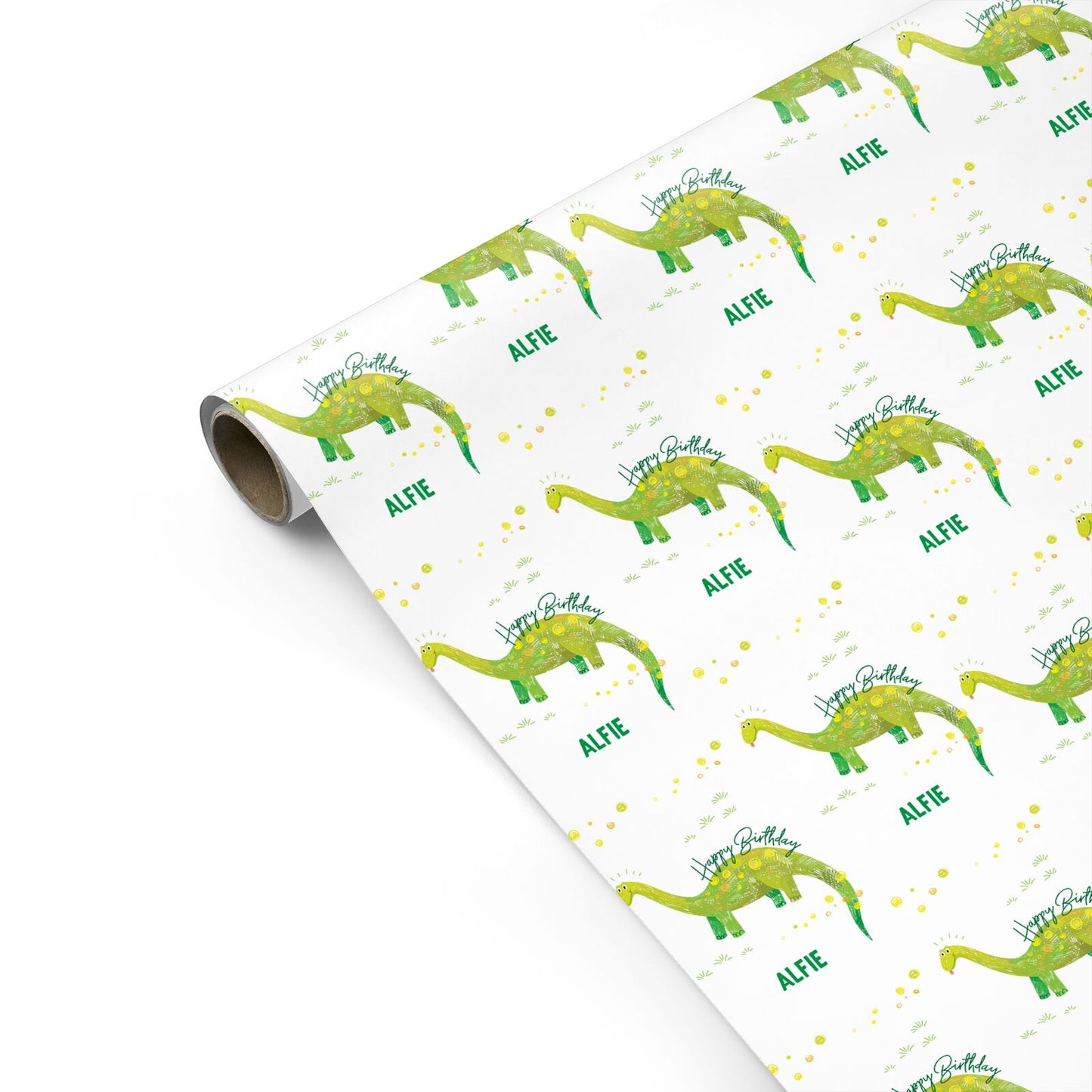 Custom Dinosaur Personalised Gift Wrap