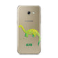 Custom Dinosaur Samsung Galaxy A5 2017 Case on gold phone