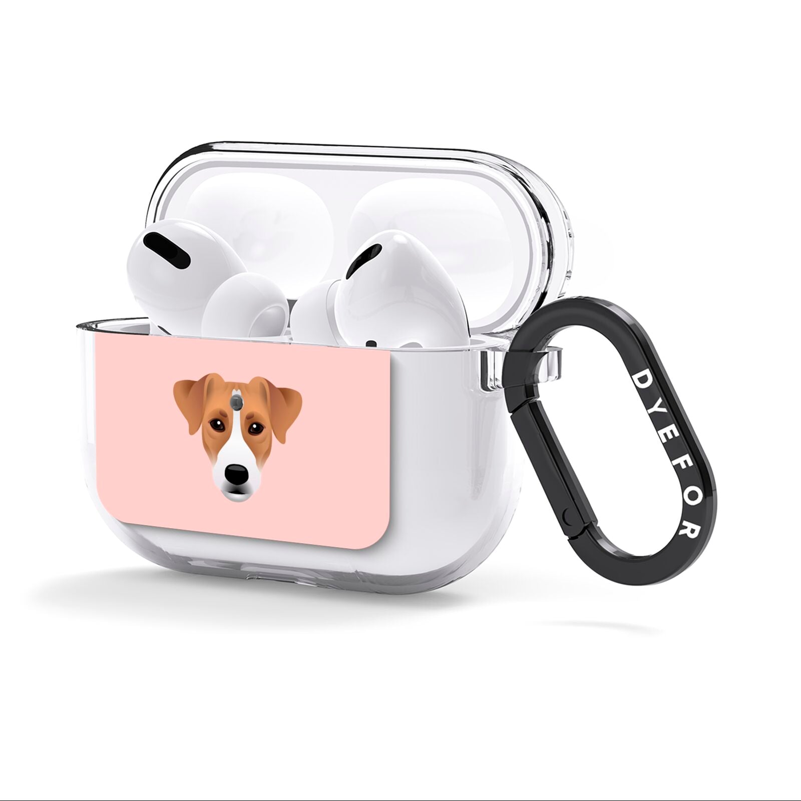 Custom Dog AirPods Clear Case 3rd Gen Side Image