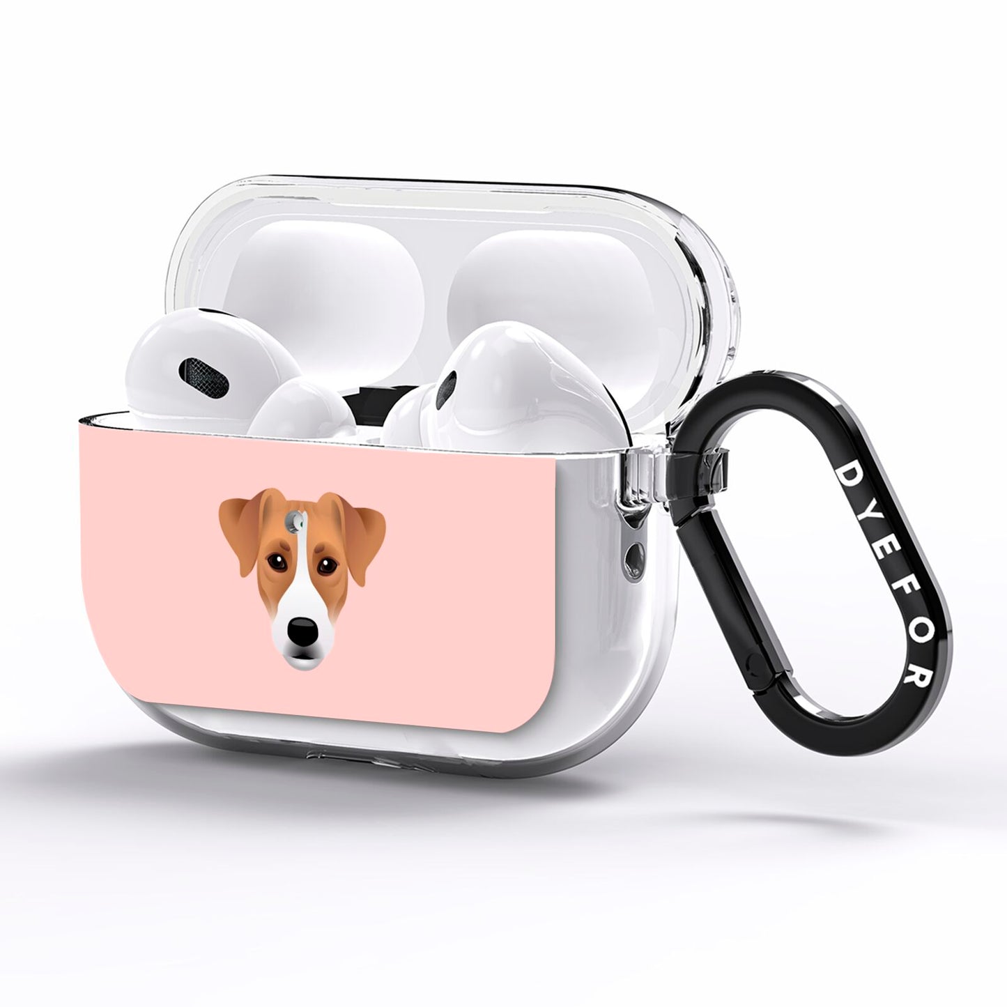 Custom Dog AirPods Pro Clear Case Side Image