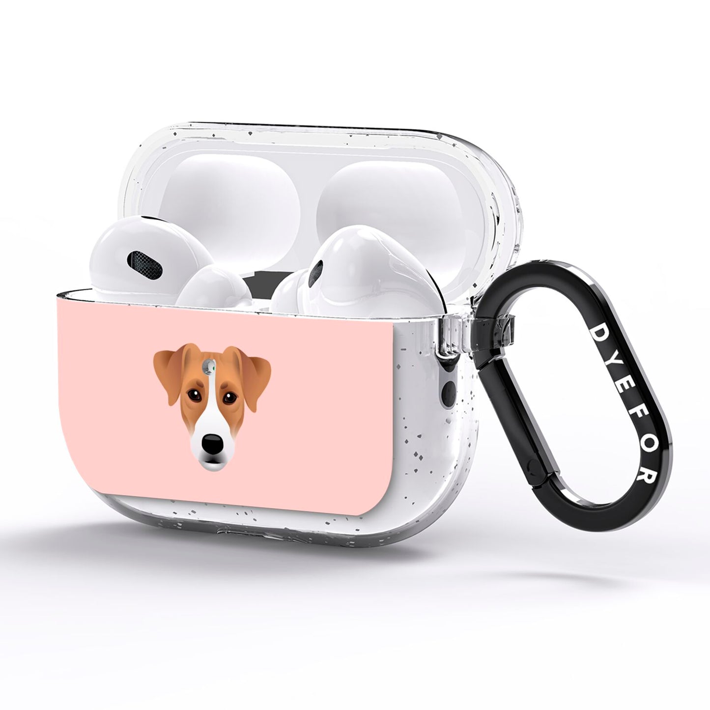 Custom Dog AirPods Pro Glitter Case Side Image